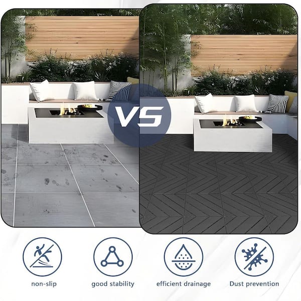 Afoxsos 36 Pack Plastic Interlocking Deck Tiles, 36 sq. ft 12&quot
