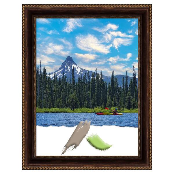 Amanti Art Corded Bronze Picture Frame Opening Size 18 x 24 in.
