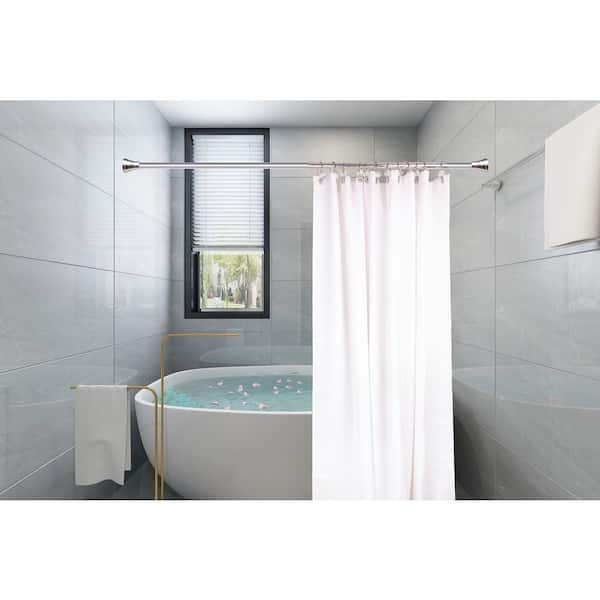 Utopia Alley Polished Chrome Rustproof Zinc Double Shower Curtain Shower Hooks for Bathroom, Crystal Design - Set of 12