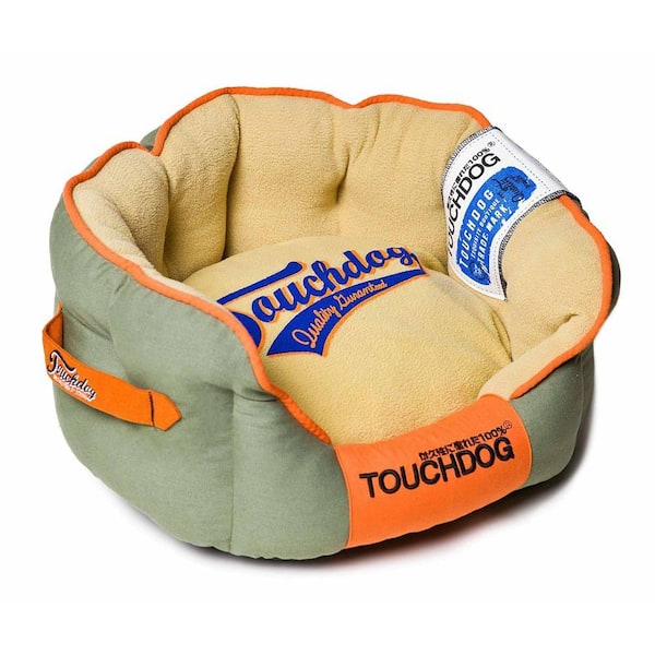 Touchdog Medium Grey and Beige Bed