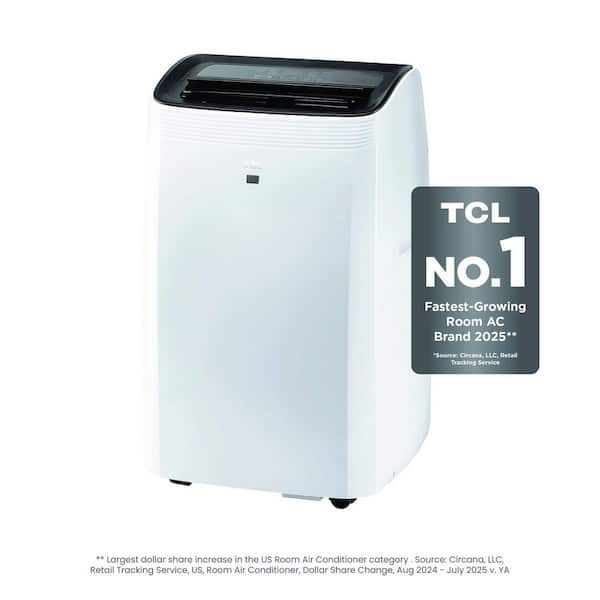 10,000 (DOE) BTU Smart Portable Air Conditioner, H10PH36W, 450 Sq. Ft. w/ Heater, Dehumidifier, Remote and WiFi in White