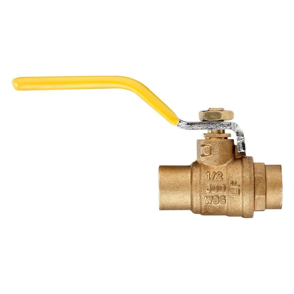 REVALVED 1/2 in. SWTxSWT Full Port Brass Ball Valve