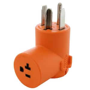 Dryer Outlet Adapter 4-Prong Dryer 14-30P Plug to Household 15/20 Amp 125-Volt T Blade Female Connector