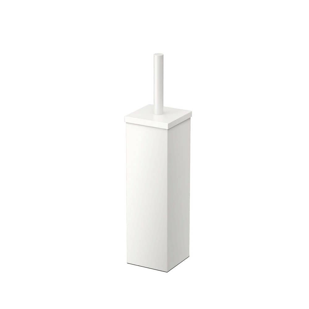 Elegant Square Toilet Brush Holder in Matte White price history on PriceWatchPro