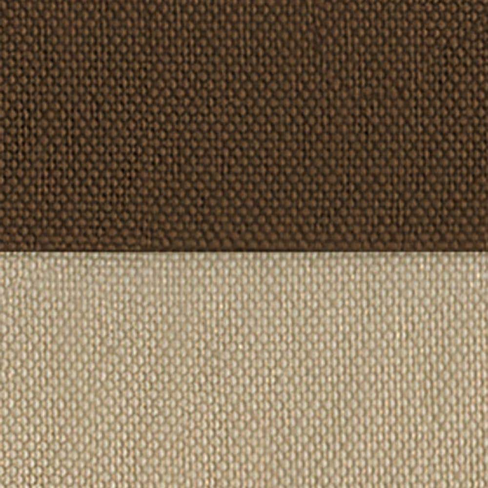 Chocolate-Beige Faux Silk Room-Darkening Grommet Curtain Panel, 95"