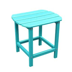 St Charles Seafoam Plastic Outdoor Side Patio Table