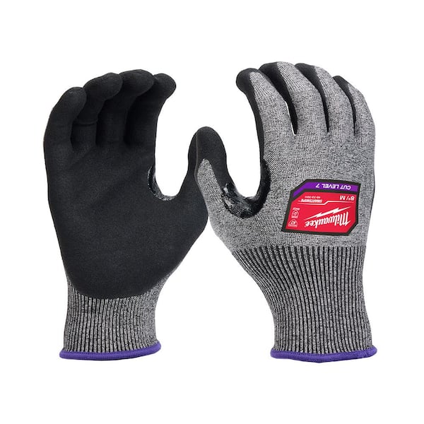 Milwaukee Medium High Dexterity Cut 7 Resistant Polyurethane Dipped Work Gloves