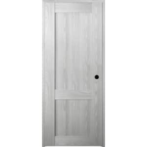 Vona 07 R 18 in. x 80 in. Left-Hand Solid Core Ribeira Ash Prefinished Textured Wood Single Prehung Interior Door