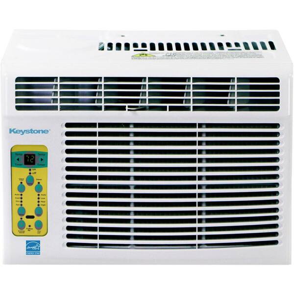 Keystone Energy Star 10 000 Btu Window Mounted Air Conditioner With Follow Me Lcd Remote Control In White Kstaw10ce Kstaw10ce The Home Depot