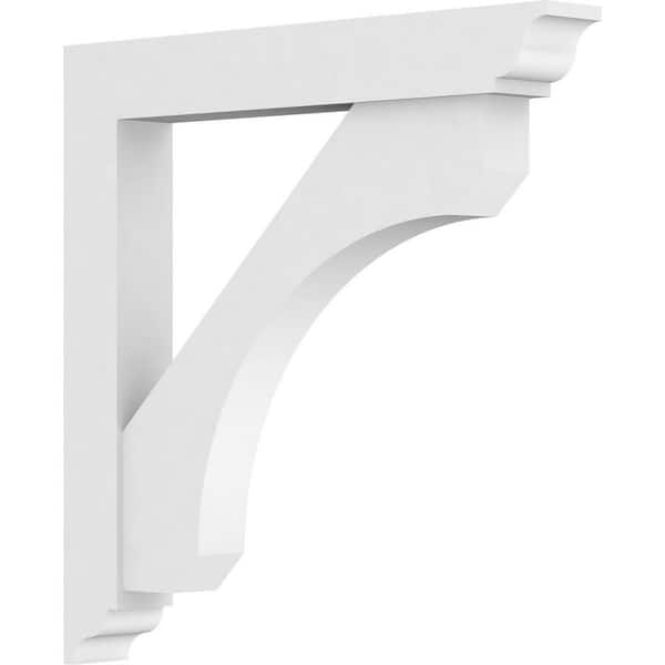 Ekena Millwork Standard Legacy 3 in. W x 24 in. H x 24 in. D Signature Urethane Polyurethane Bracket With Traditional Ends
