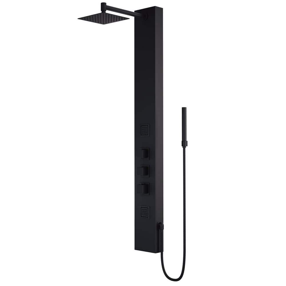 VIGO Rector 55 in. H x 6 in. W 2-Jet Shower Panel System with