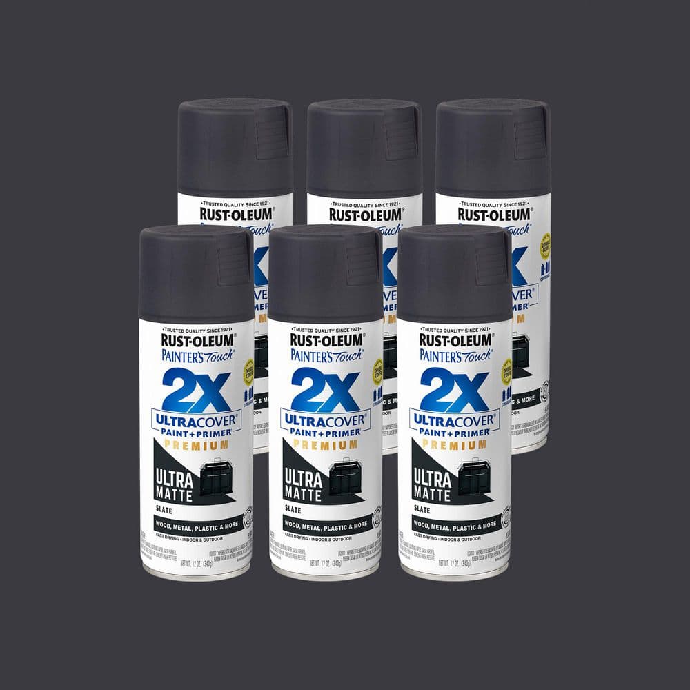 Rust-Oleum Painter's Touch 2X 12 oz. Matte Slate Ultra Cover