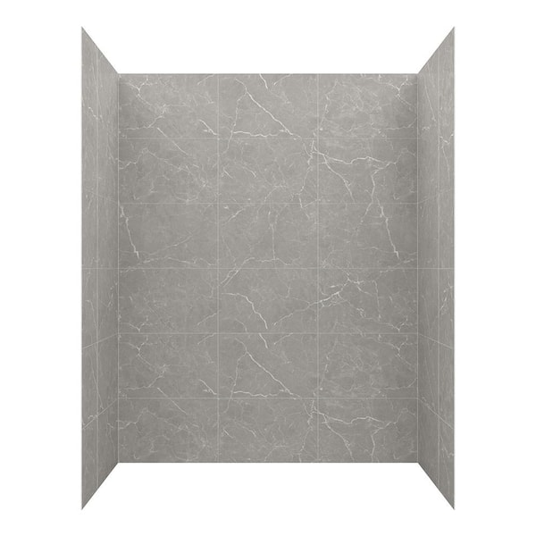 Bold grey marble paint effect, grey faux marble paint finish