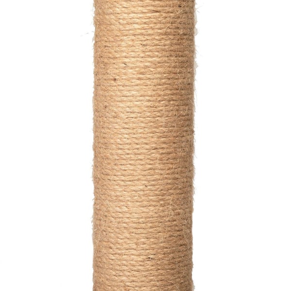 Unbranded - 69.1 in. Small to Large Wooden Cat Trees, Wall-Mounted Cat Scratching Pad with Hammock