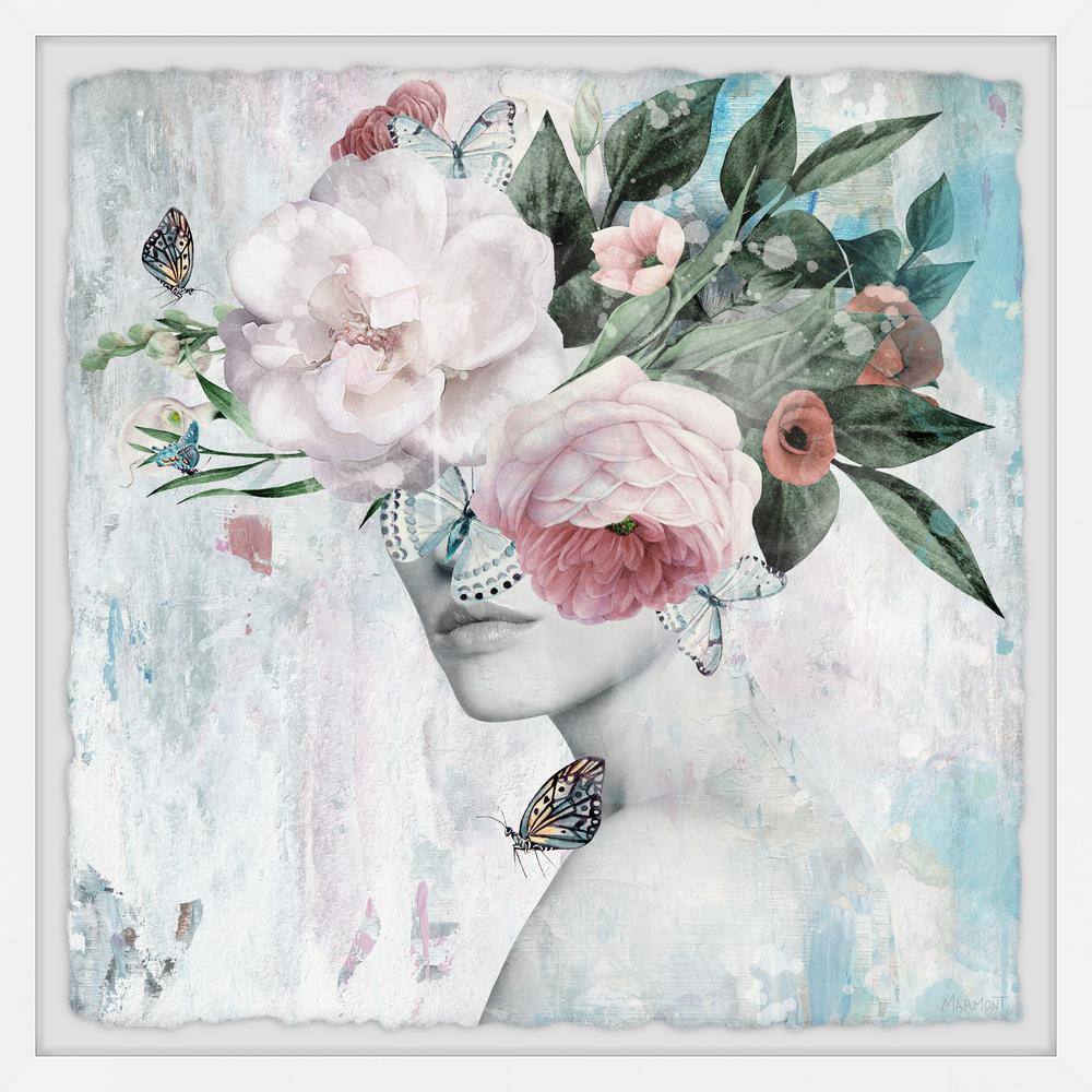 Pastel Butterfly by Marmont Hill Framed People Art Print 12 in. x 12 in.