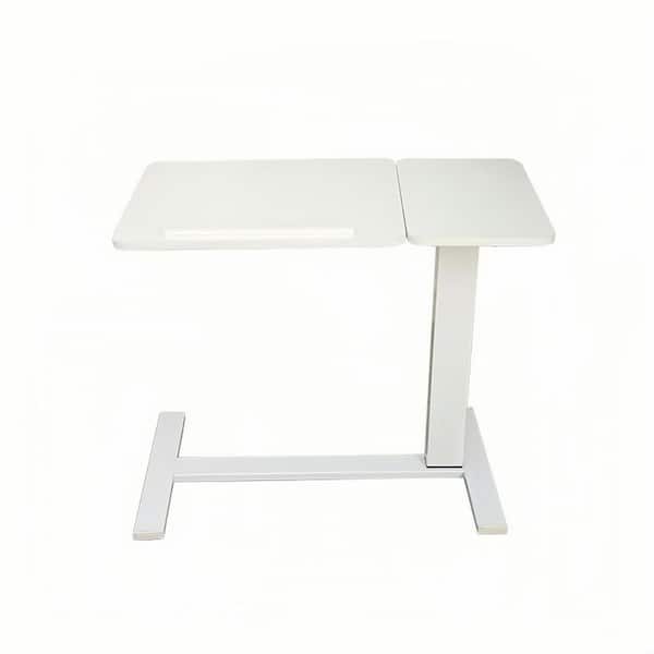 maocao hoom Overbed Bedside Desk Mobile Rolling Laptop Stand Tilting Overbed Table with Wheels Height Adjustable Tray Table