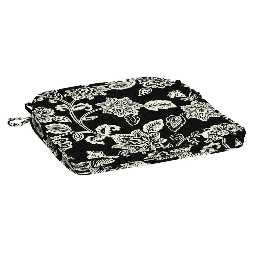 ARDEN SELECTIONS ProFoam 19 in. x 20 in. Outdoor Rounded Back Seat Cushion Cover, Ashland Black
