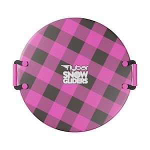 Flybar Snow Sled for Kids Foam Saucer Disc Sled Ages 6 Plus Easy Grip Handles, Snow Toys for Kids Outdoor Up to 110 lbs.