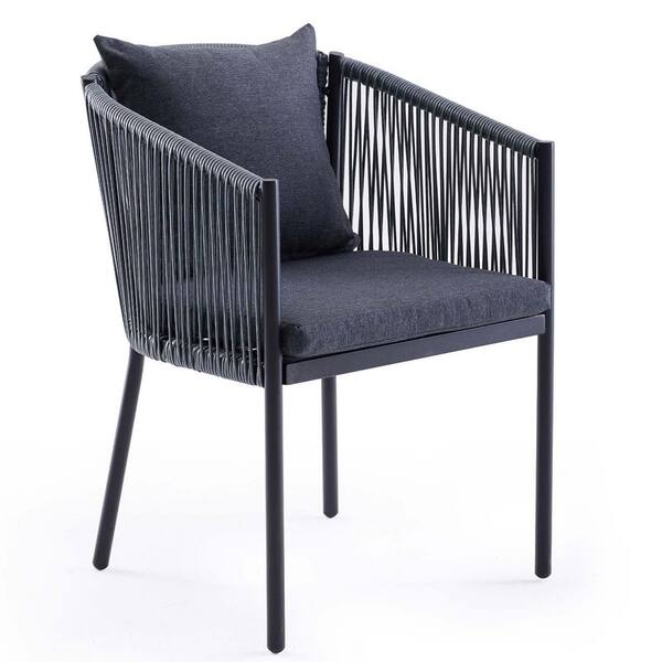 Outdoor Chairs, Patio Dining Chairs, Rattan Wicker Chair Set With Cushions For Garden, Deck, Backyard Pooside Set Of 2