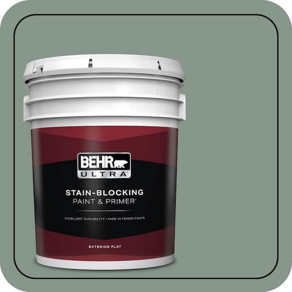BEHR ULTRA 5 gal. #N420-4 Underground Gardens Flat Exterior Paint & Primer