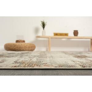 Petra Multi-Colored 9 ft. 6 in. x 13 ft. Sandstone Rust Area Rug