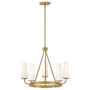 Selma 5-Light Gold Chandelier