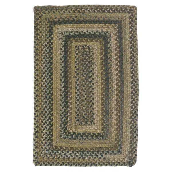 Home Decorators Collection Cabin Grecian Green 2 ft. x 4 ft. Rectangle Braided Area Rug