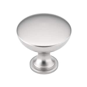 Copperfield Collection 1-9/16 in. (40 mm) Classic Brushed Nickel Round Cabinet Knob