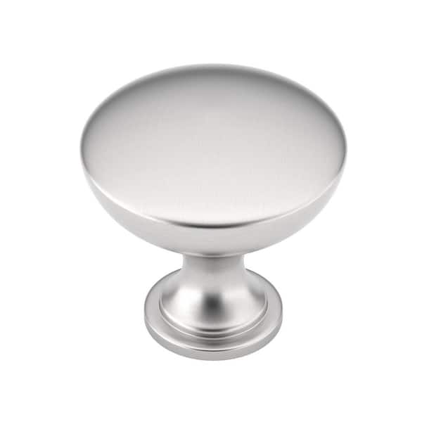 Copperfield Collection 1-9/16 in. (40 mm) Classic Brushed Nickel Round Cabinet Knob