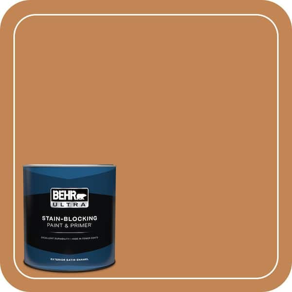 BEHR ULTRA 1 qt. #280D-6 Mulling Spice Satin Enamel Exterior Paint & Primer