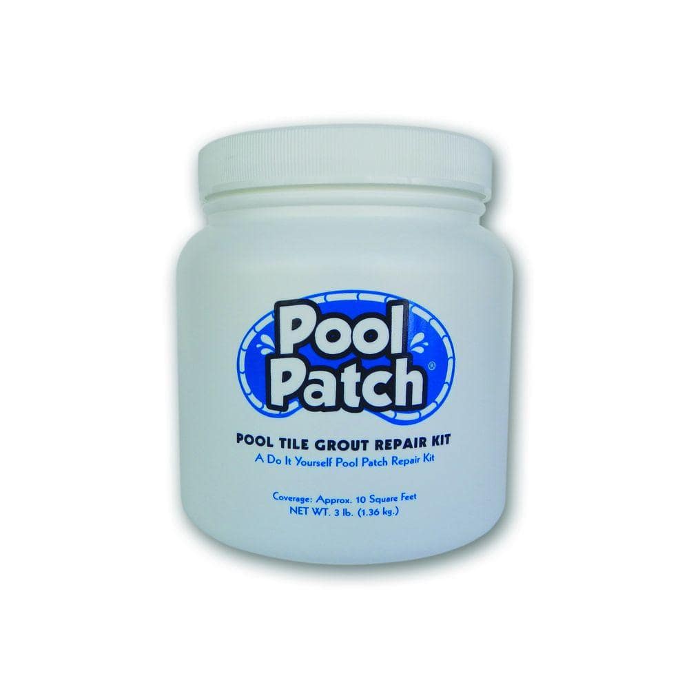 3-Pound Pool Patch White Pool Tile Grout Repair Kit White 
