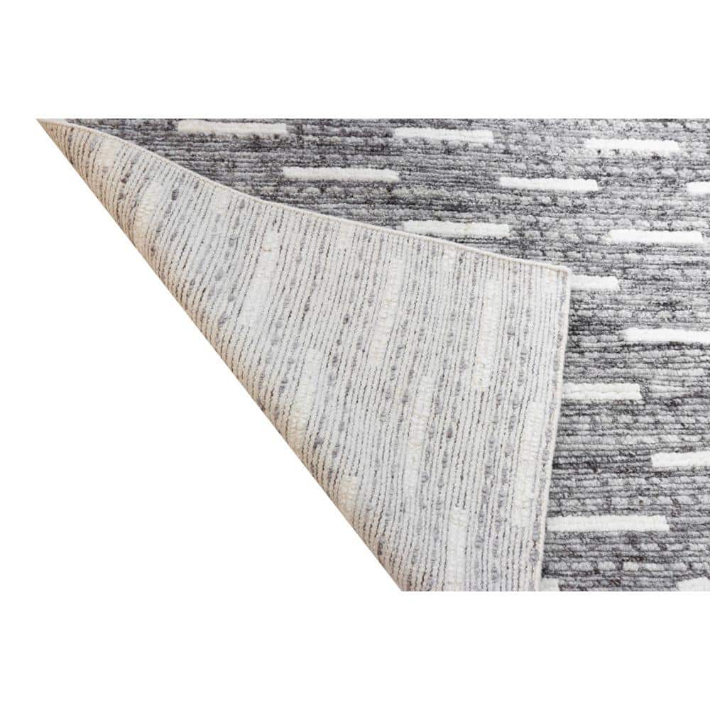 Jedidiah Gray Hand-Knotted Wool Rectangular Area Rug 9' x 12'