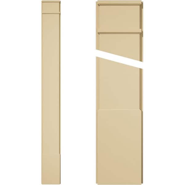 Ekena Millwork 2 in. D x 10 in. W x 96 in. L Primed Polyurethane Pilaster 1- Pack