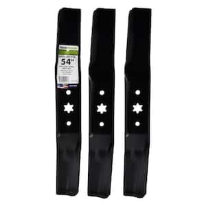 3 Blade Set for Many 54 in. Cut MTD, Cub Cadet, Troy-Bilt, Craftsman Mowers Replaces OEM #'s 942-05056, 742-05056