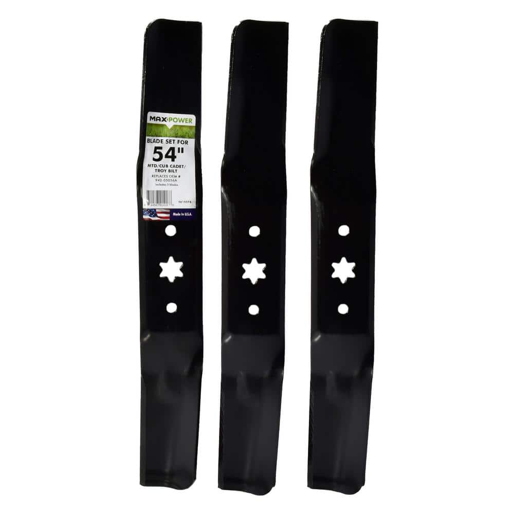 3 Blade Set for Many 54 in. Cut MTD, Cub Cadet, Troy-Bilt, Craftsman Mowers Replaces OEM #'s 942-05056, 742-05056 price history on PriceWatchPro