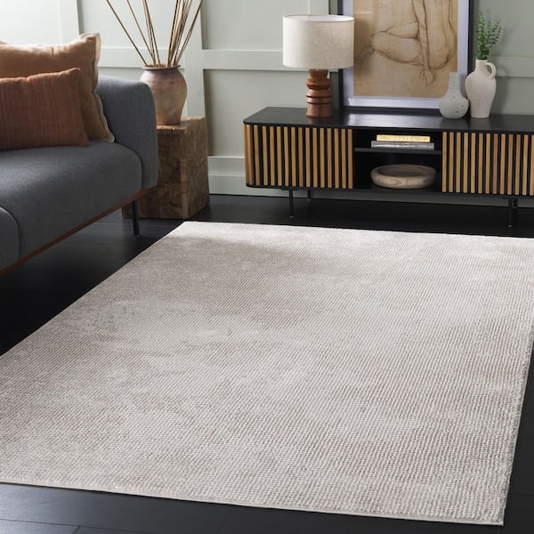 Hanna 8 ft. x 10 ft. Taupe/Gray Distressed Abstract Solid Area Rug