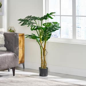 Benoit 4 ft. Green Artificial Monstera Tree