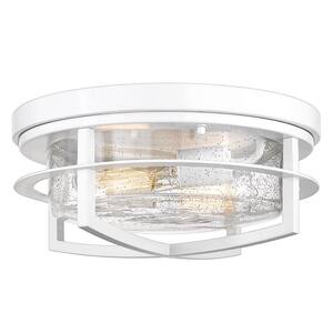 Portfolio 9.45-in W Chrome Frosted Glass Ceiling Flush Mount Lighting Fixture 