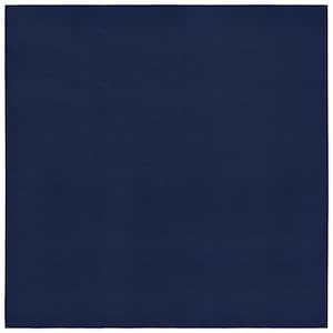 Town Square Navy 12 ft. x 12 ft. Geometric Area Rug