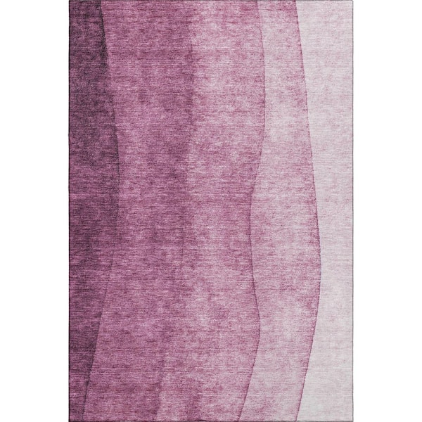 Addison Rugs Mayfield Premium Machine Washable Indoor/Outdoor Geometric AMF625 Merlot 8 ft. x 10 ft. Area Rug