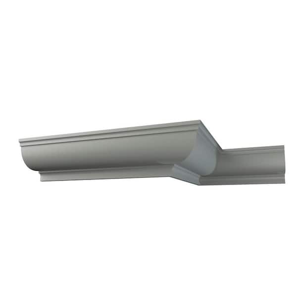 Ekena Millwork Enoch 4 in. D x 4.125 in. W x 12 in. L Polyurethane Crown Moulding Sample