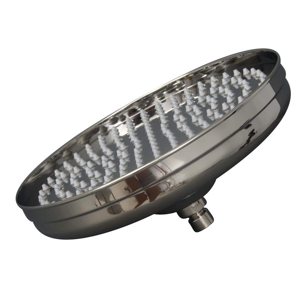 Polished Nickel 12" Rain Shower Head with Brass Ball Joint