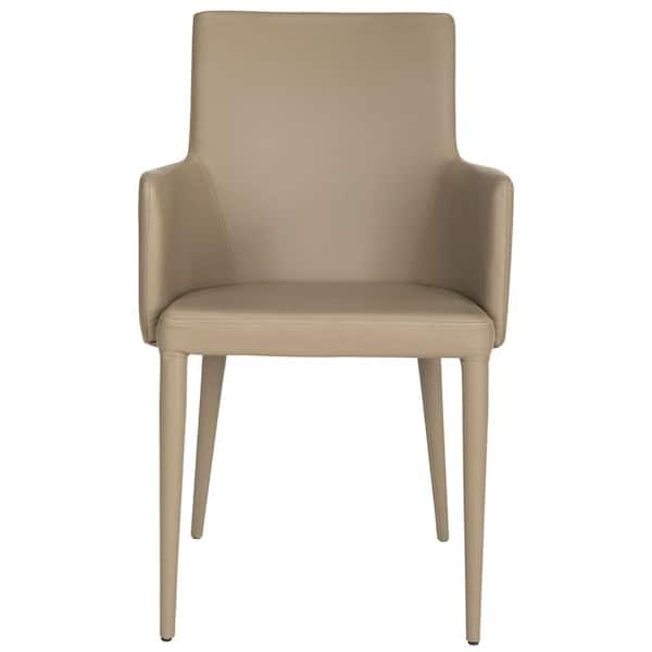 Safavieh Summerset Taupe Bicast Leather Arm Chair