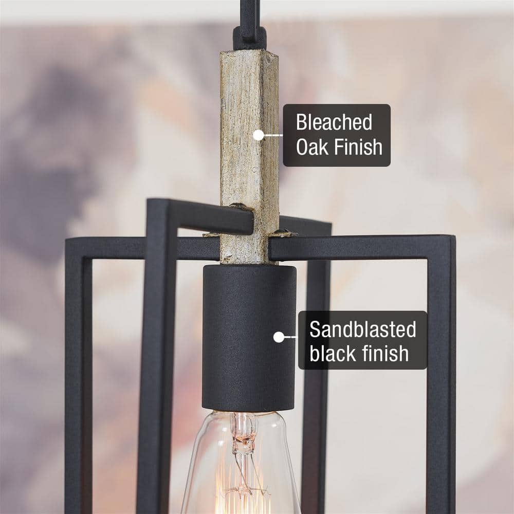 Sheffield Sandblasted Black Metal Farmhouse Pendant Light