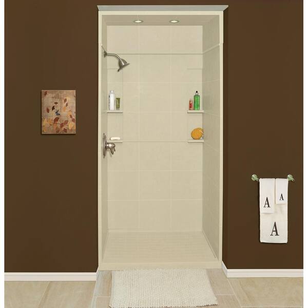 Transolid 48 in. x 34 in. x 92.75 in. 5Piece DirecttoStud Alcove