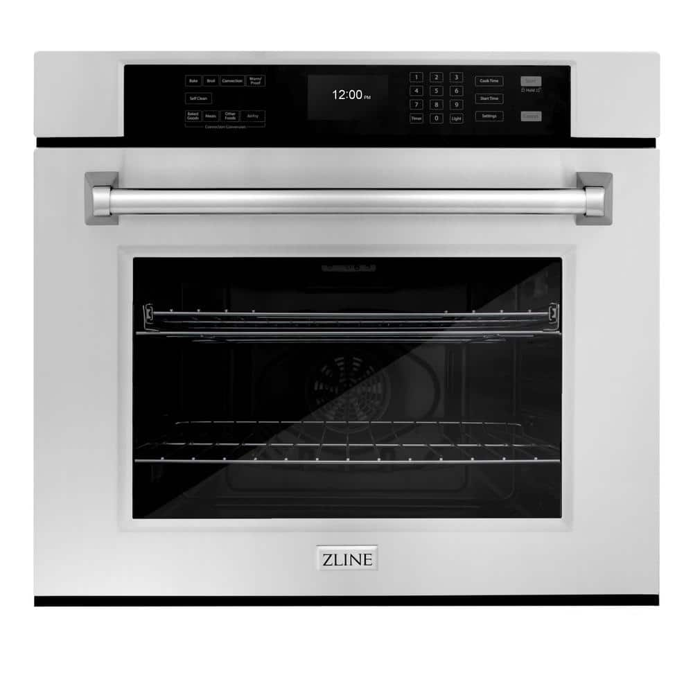 ZLINE Kitchen and Bath Professional 30 in. True Convection Electric Single Wall Oven with Air Fry and Self Clean in Stainless Steel