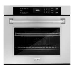 Professional 30 in. True Convection Electric Single Wall Oven with Air Fry and Self Clean in Stainless Steel