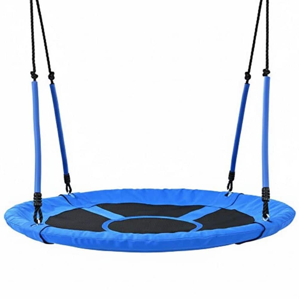 MISOPILY 40in Round Tree Swing with Oxford Mat, 1-Pack, 700 lb