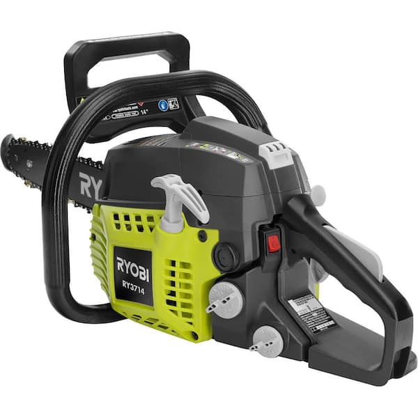 RYOBI 14 in. 37cc 2-Cycle Gas Chainsaw RY3714 - The Home Depot