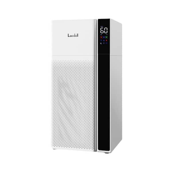 5.3 Gal. Warm and Cool Mist Humidifier with Top Fill, Dual Mist Nozzles and Atomizers for Large Rooms in White